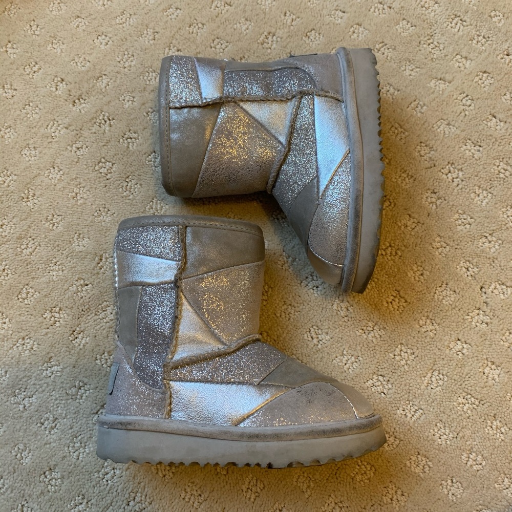 Silver patchwork Uggs